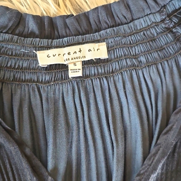 Current Air Elegant Navy Pleated Dress Size S - Picture 6 of 9